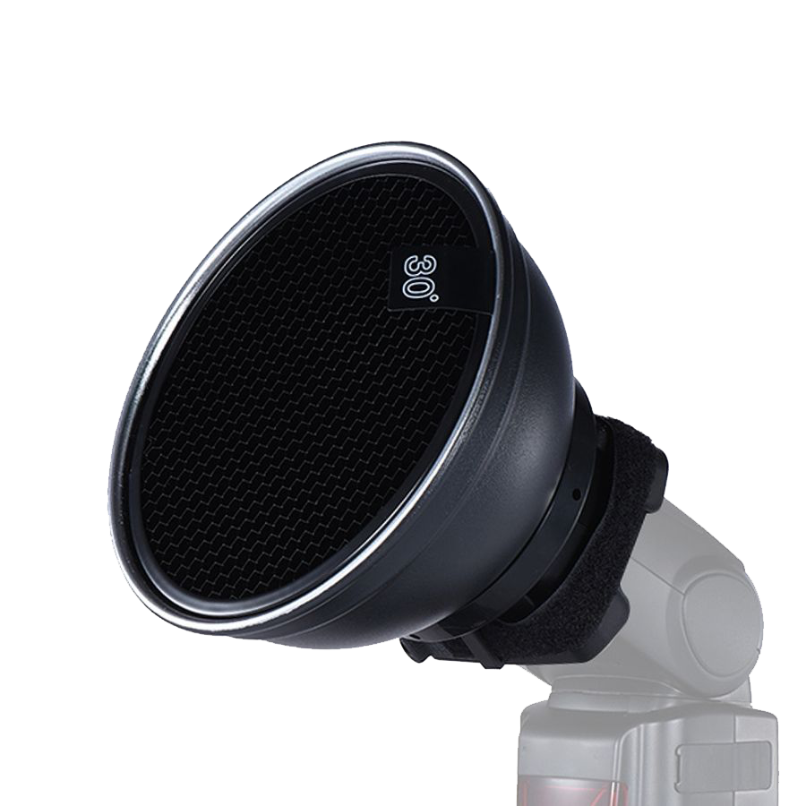 Beauty Dish For Speedlite Flash with Honeycomb